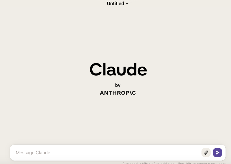 Claude interface