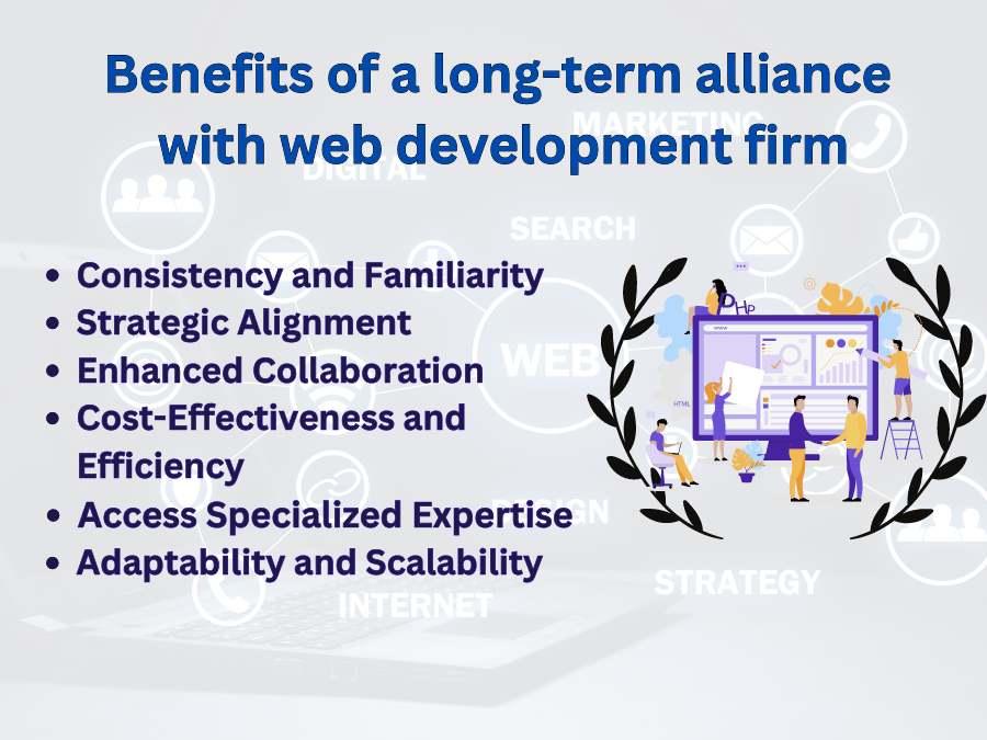 long term development benefits with web development company in duabi